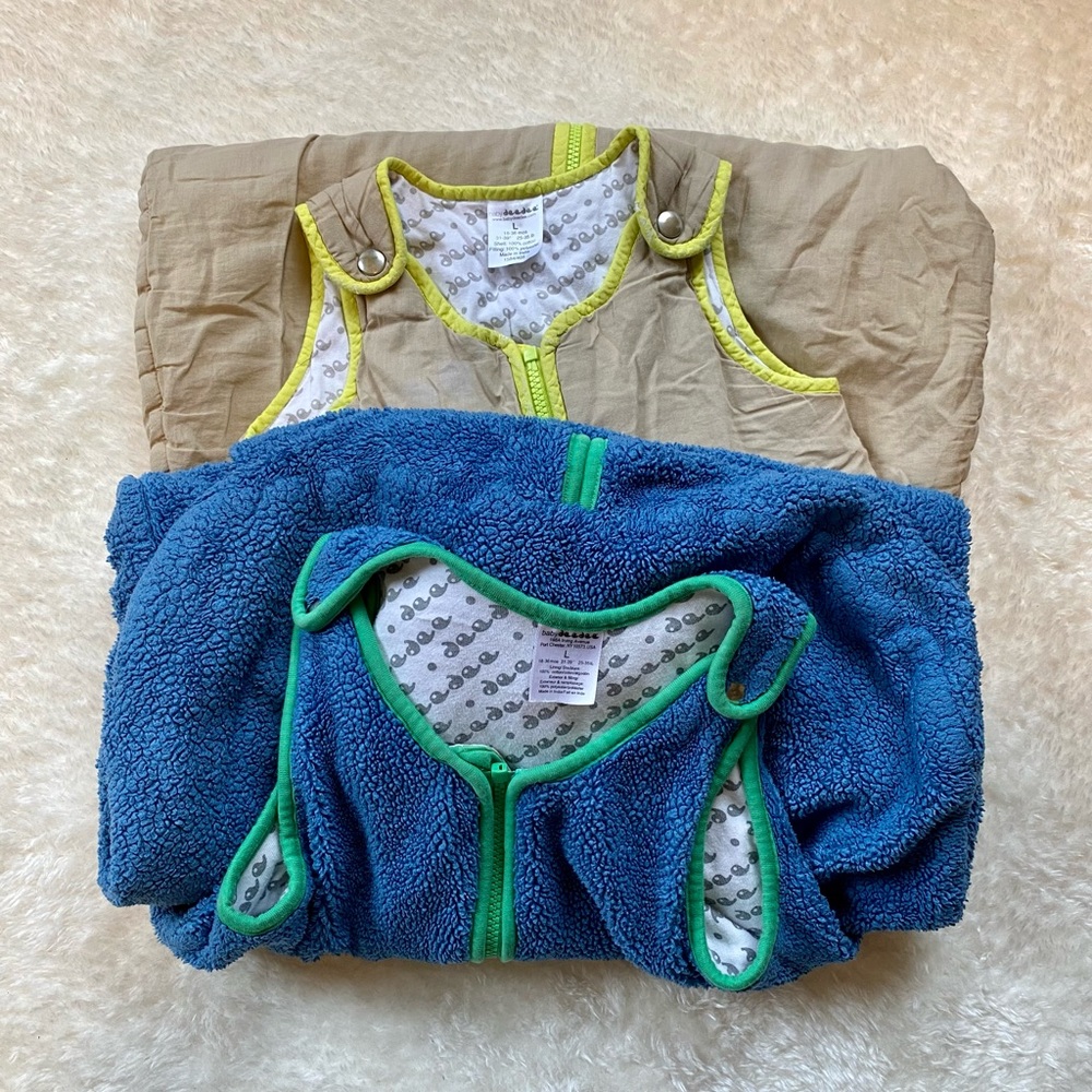 Set of 2 Heavyweight Size Large baby deedee Sleep Sacks